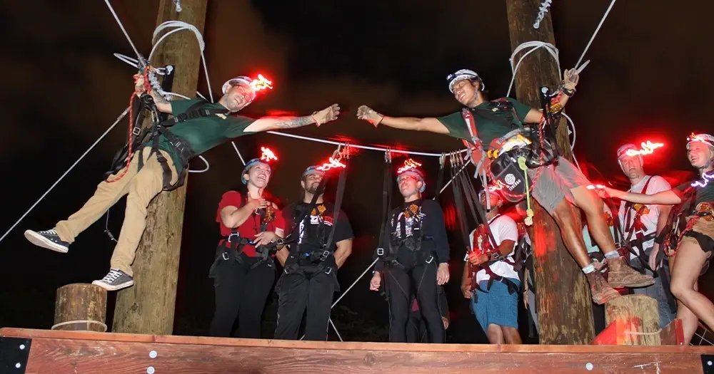 night zipline adventure 1