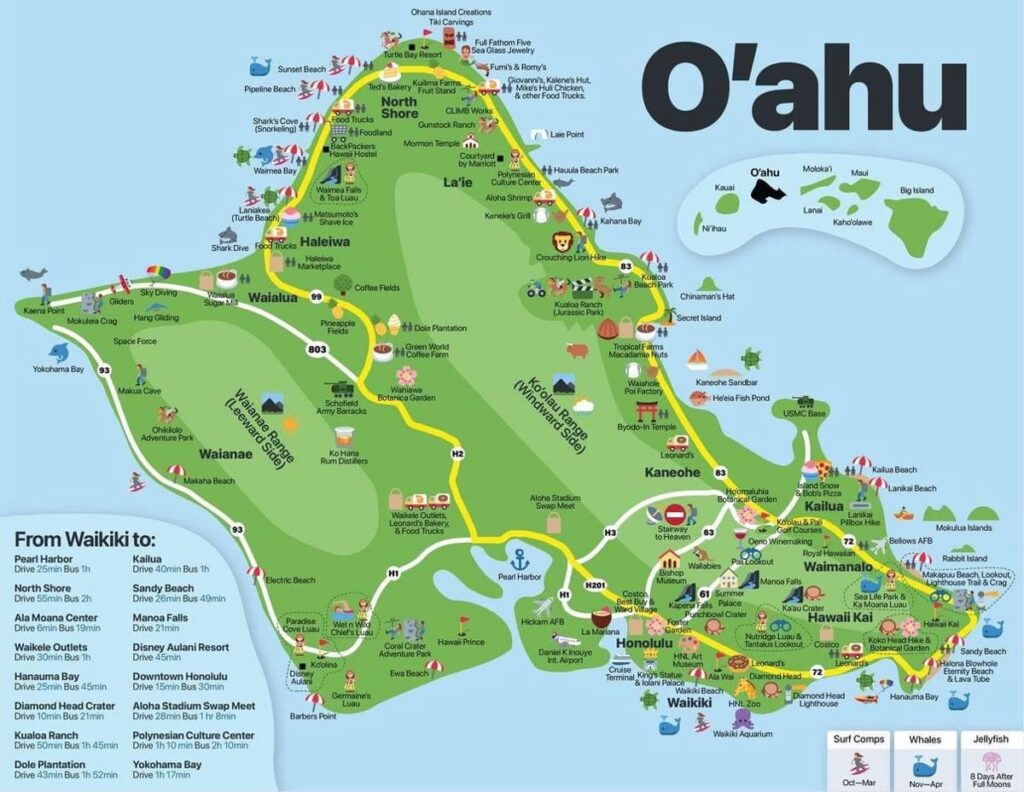 oahu map