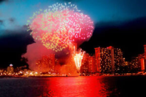 waikiki cruise fireworks hawaii 1